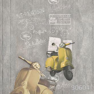 Жёлтый мопед