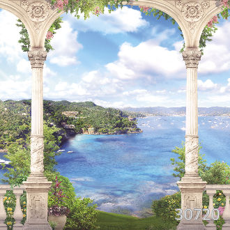 Вид на солнечную бухту