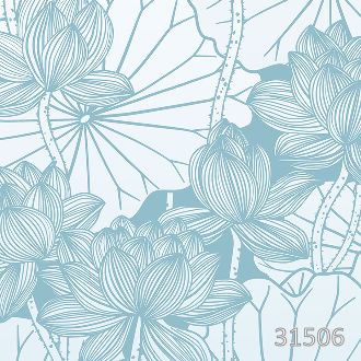 Graphic Lotus  blue