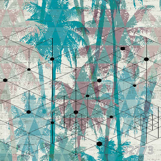 Jungle geometry blue