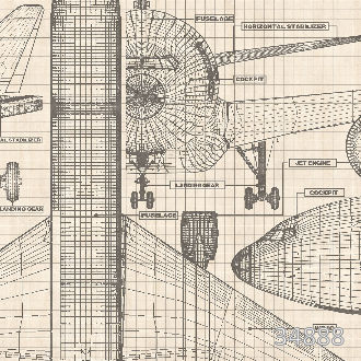 Чертеж самолета