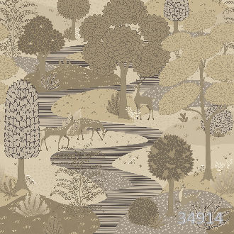 Олени в летнем лесу