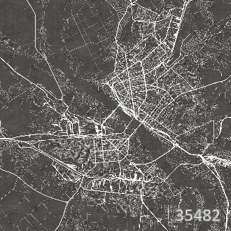 Черно-белая карта